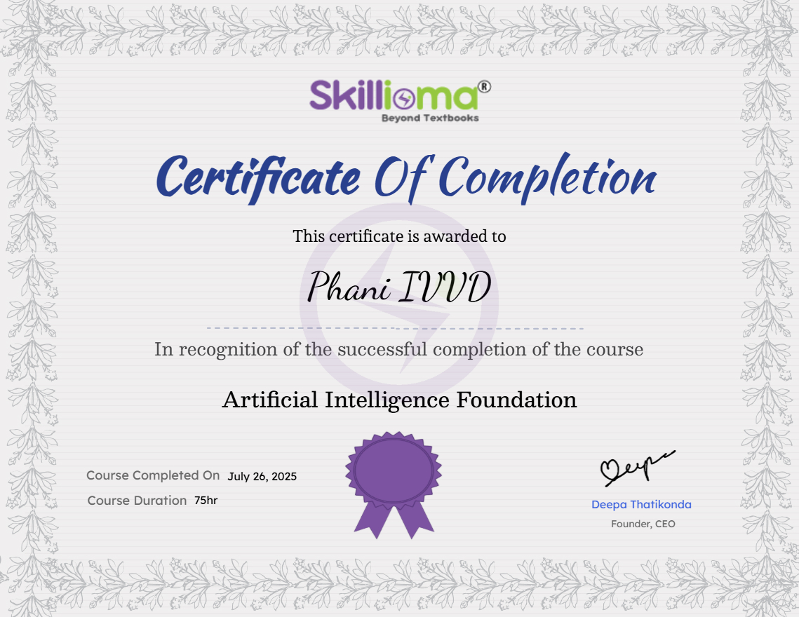 Artificial Intelligence Foundation